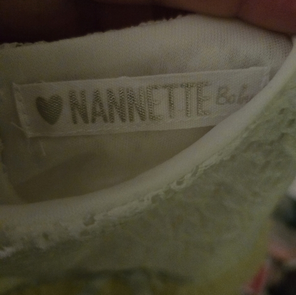 Nannette Baby 12 Month Yellow/White Dress - Picture 3 of 4